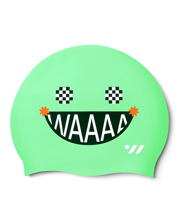 [SW-CS079] Waaaa シリコン スイムキャップ アップルグリーン