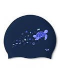 [SF1USC007] Dreaming Turtle Silicone Swim Cap Navy