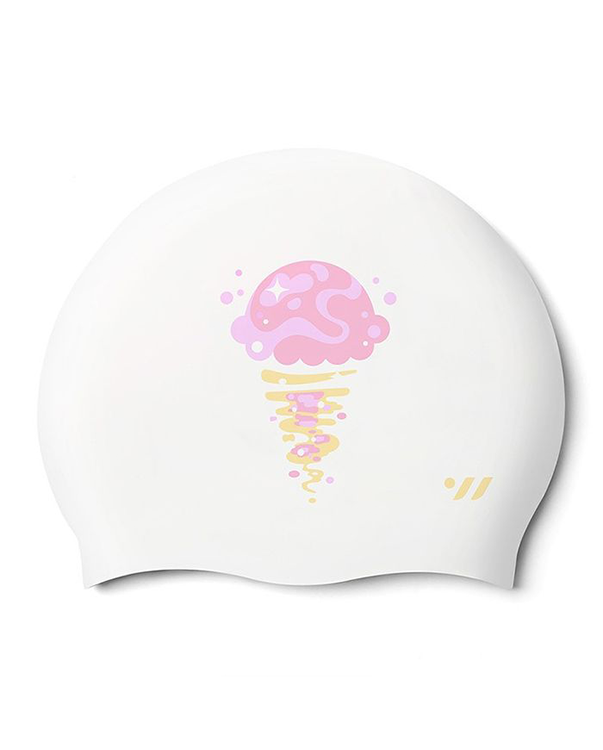 [SF1USC012] Sunset Soft Cone Silicone Swim Cap White