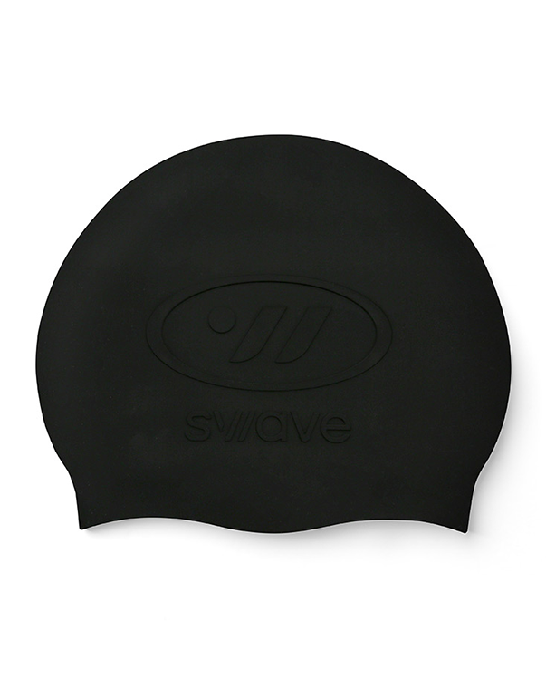 [SW-ECS014-BLK] Emboss Silicone Swim Cap Black