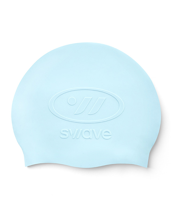 [SW-ECS003-PBL] Emboss Silicone Swim Cap Pale Blue
