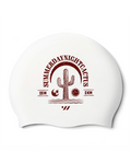 [SW-CS139-WHT] Cactus Silicone Swim Cap White