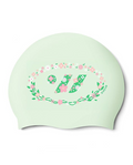 [SF1USC019] Floral  シリコン スイムキャップ フェイルミント