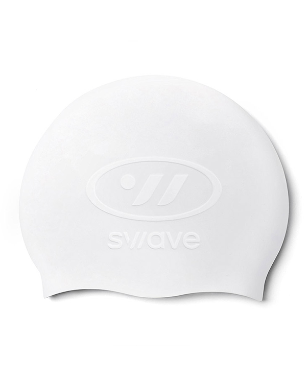 [SW-ECS001-WHT] Emboss Silicone Swim Cap White