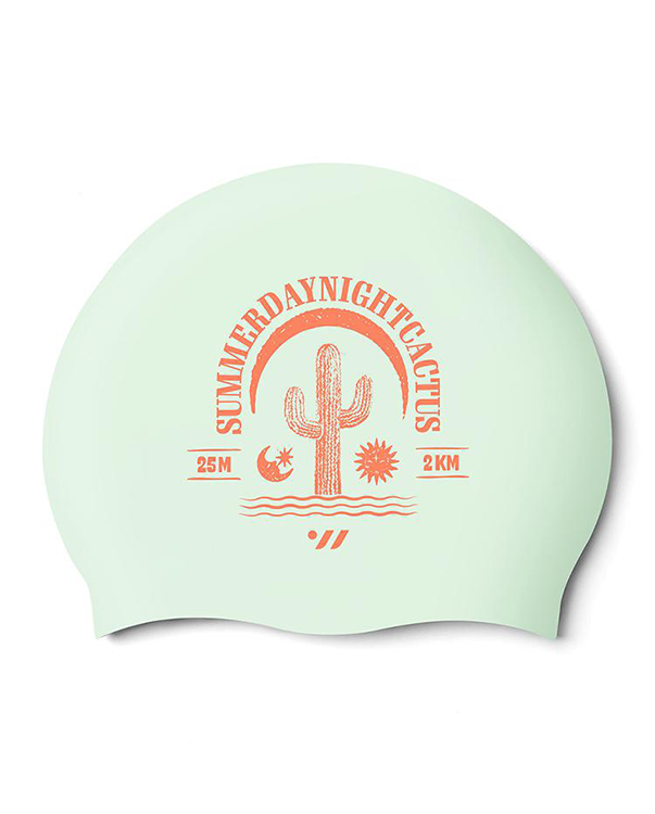 [SW-CS140-PMT] Cactus Silicone Swim Cap Pale Mint