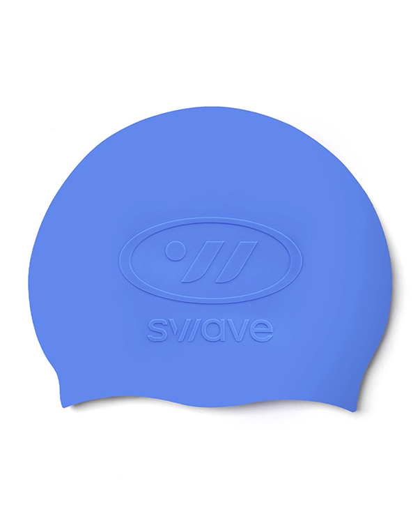 [SW-ECS008-BLU] Emboss Silicone Swim Cap Blue