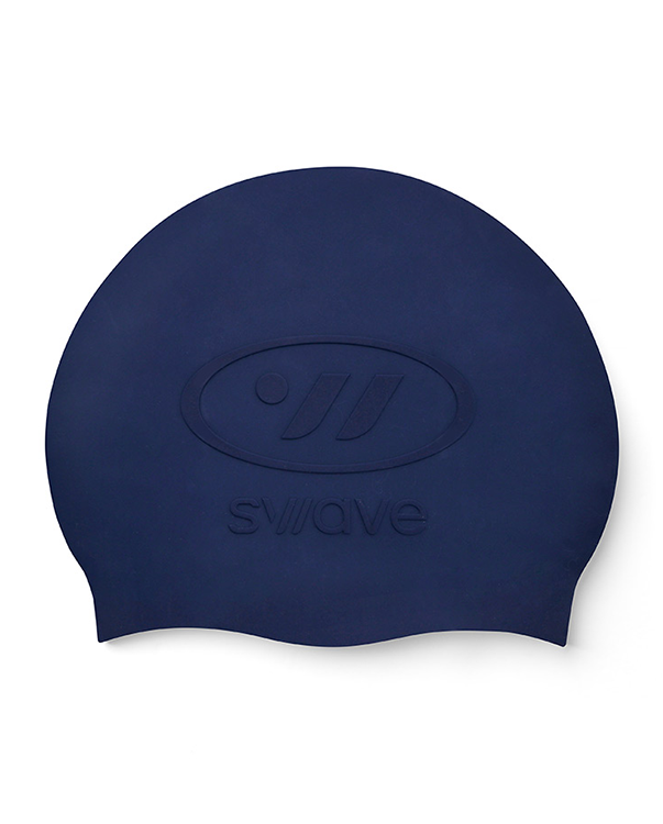 [SW-ECS013-NAV] Emboss Silicone Swim Cap Navy