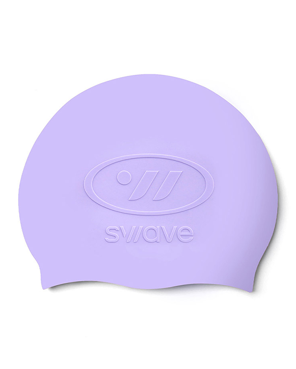 [SW-ECS005-PLC] Emboss Silicone Swim Cap Pale Lilac