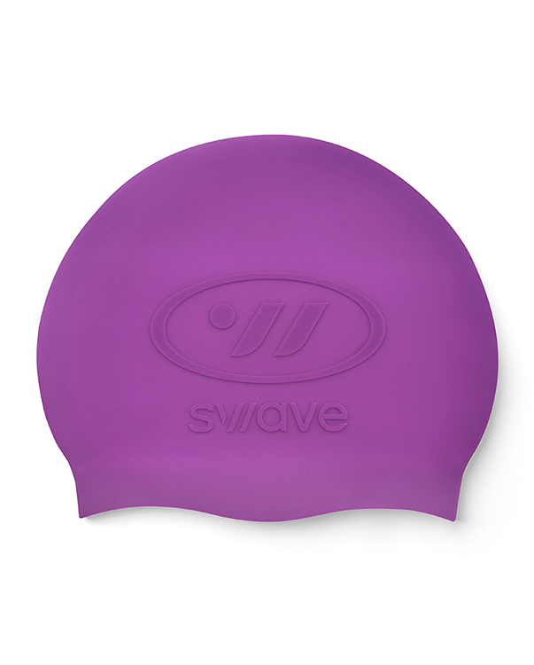[SW-ECS011-PUR] Emboss Silicone Swim Cap Purple