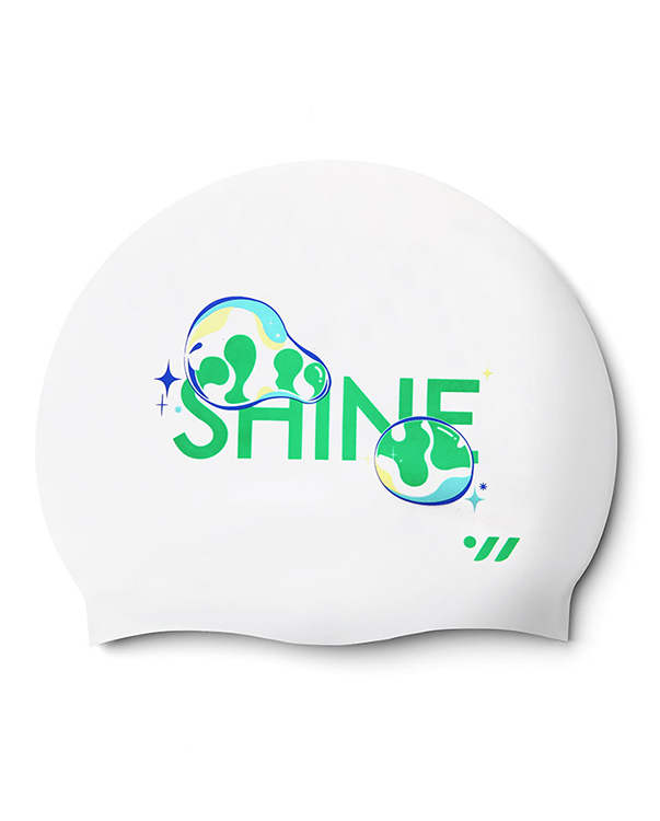 [SW-CS105] Shine シリコン スイムキャップ グリーン