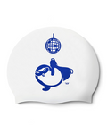 [SW-CS112] Dancing Penguin シリコン スイムキャップ ホワイト