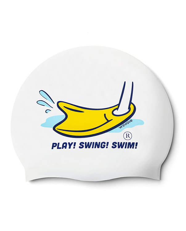 [SW-CS118] Speed Duck シリコン スイムキャップ ホワイト
