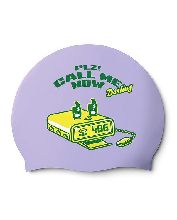 [SW-CS121] Call Me Darling シリコン スイムキャップ ペール ライラック