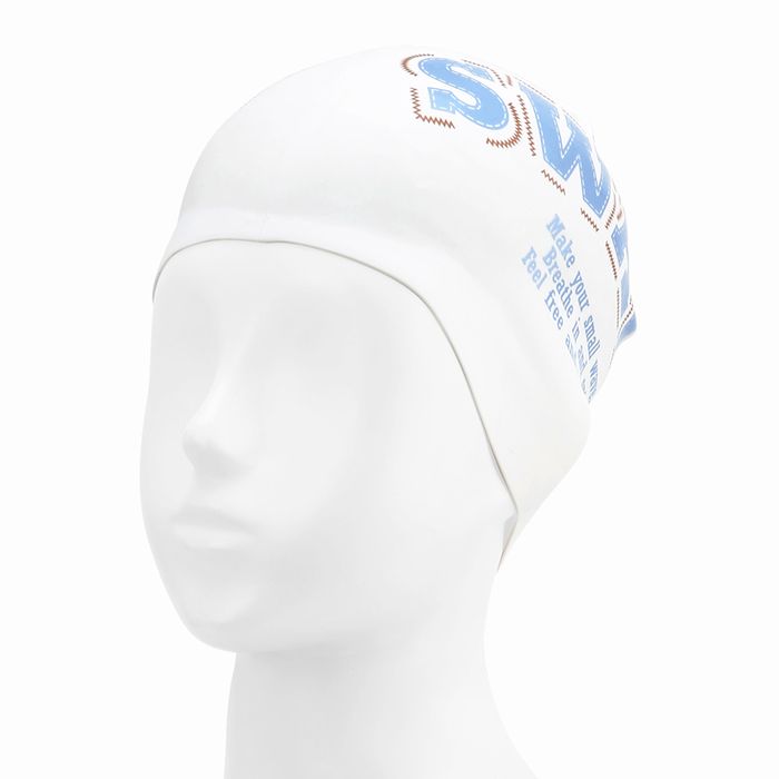 [SF3USC002] Stitch Work Silicone Swim Cap Blue