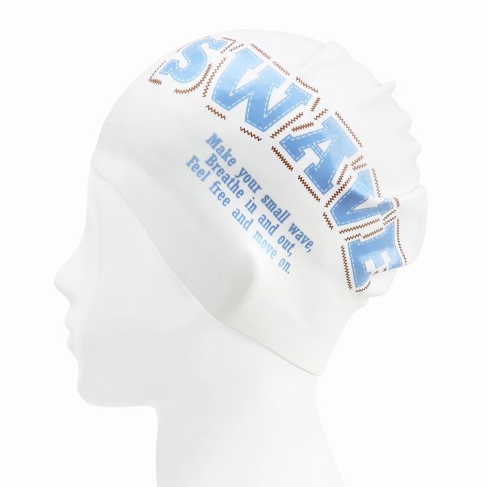 [SF3USC002] Stitch Work Silicone Swim Cap Blue