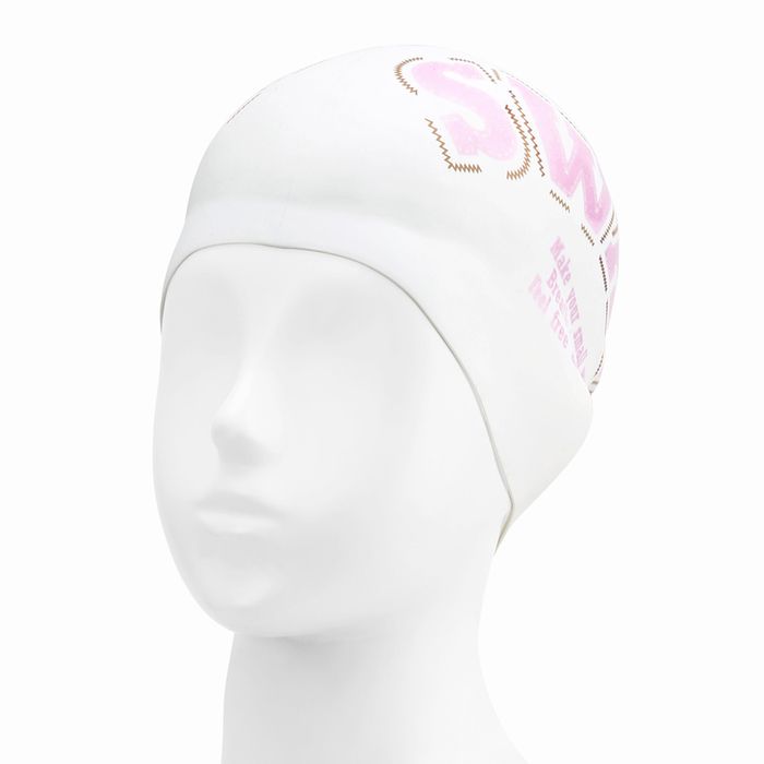 [SF3USC003] Stitch Work Silicone Swim Cap Pink