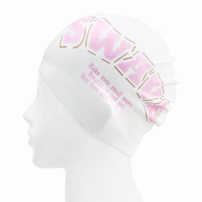[SF3USC003] Stitch Work Silicone Swim Cap Pink