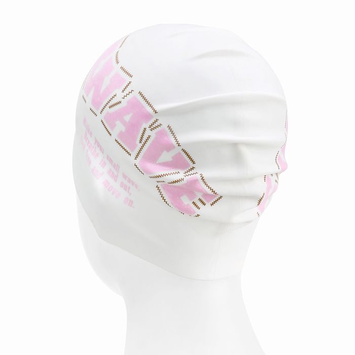 [SF3USC003] Stitch Work Silicone Swim Cap Pink