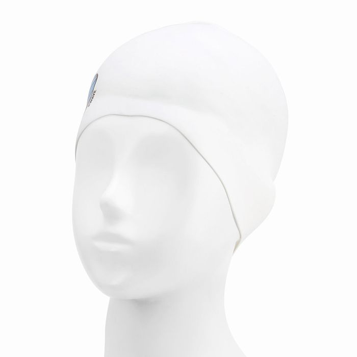 [SF3USC004] Check Heart Silicone Swim Cap Blue