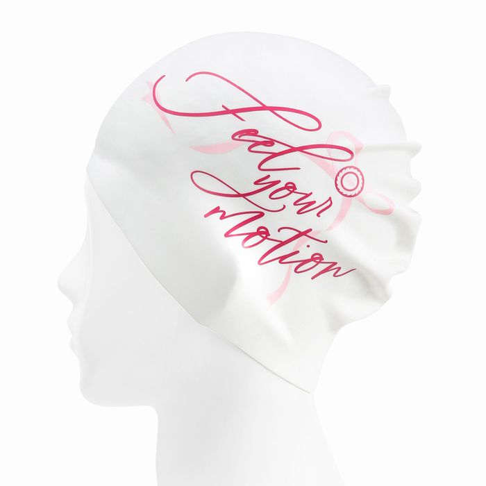 [SF3USC007] Feel-Your-Motion Silicone Swim Cap Pink