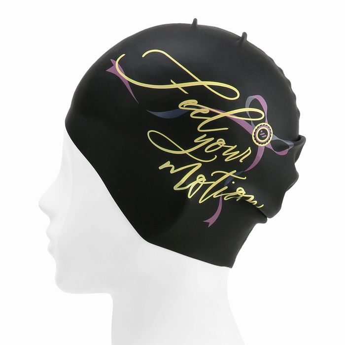 [SF3USC008] Feel-Your-Motion Silicone Swim Cap Black