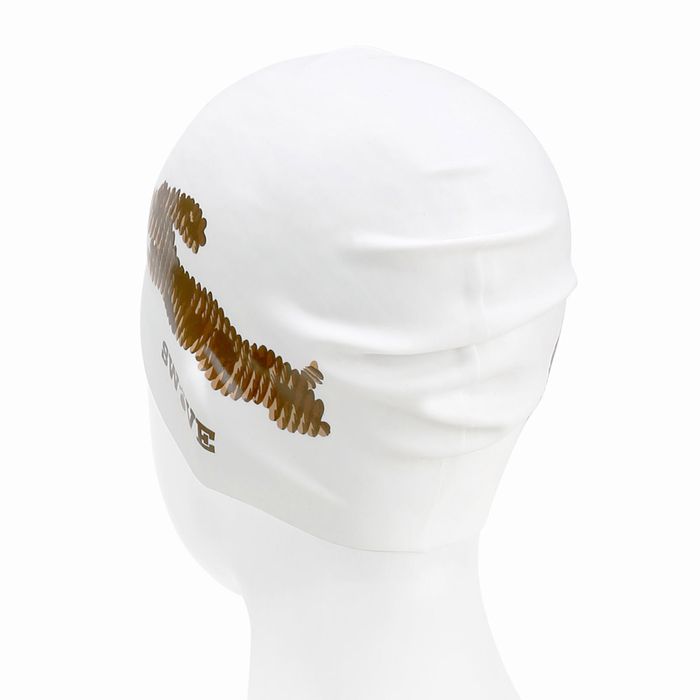 [SF3USC012] Sausage Puppy Silicone Swim Cap White