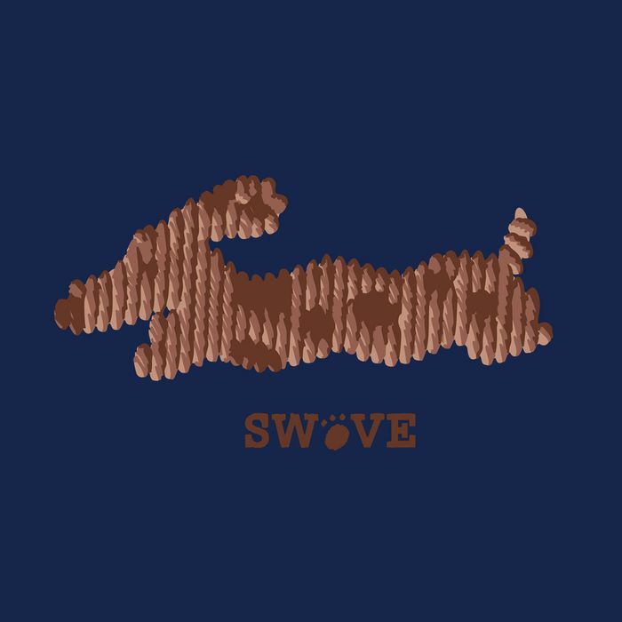 [SF3USC013] Sausage Puppy Silicone Swim Cap Navy