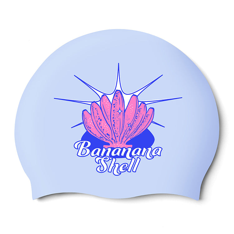 SWAVE Banana Shell Silicone Swim Cap Pale Lavender