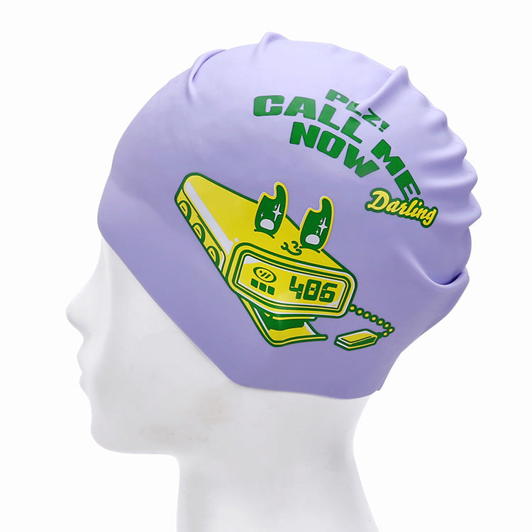 [SW-CS121] Call Me Darling シリコン スイムキャップ ペール ライラック