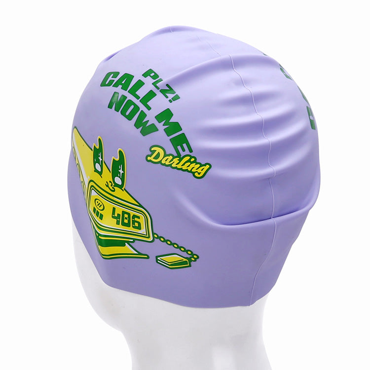 [SW-CS121] Call Me Darling シリコン スイムキャップ ペール ライラック