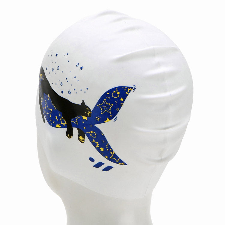 [SW-CS082] Dreaming Jaguar シリコン スイムキャップ ホワイト