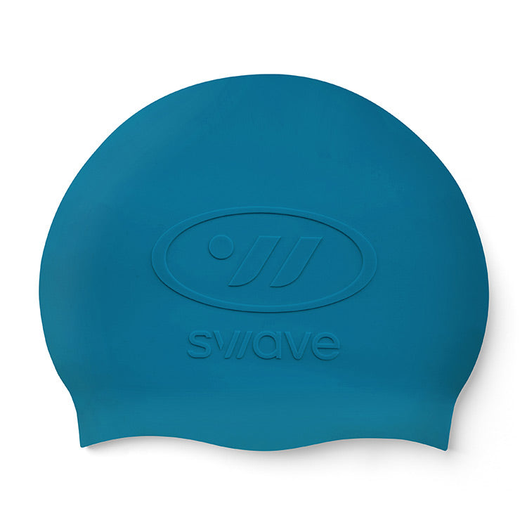 SWAVE Emboss Silicone Swim Cap Deep Green