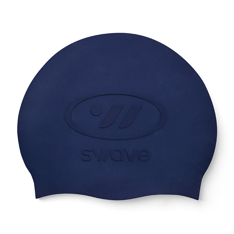 SWAVE Emboss Silicone Swim Cap Navy