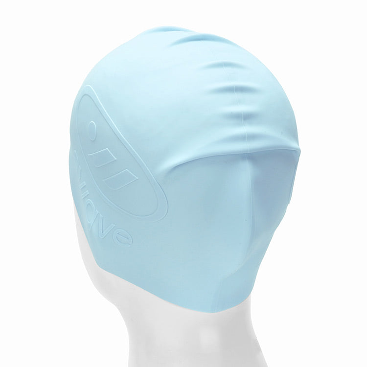 [SW-ECS003-PBL] Emboss Silicone Swim Cap Pale Blue