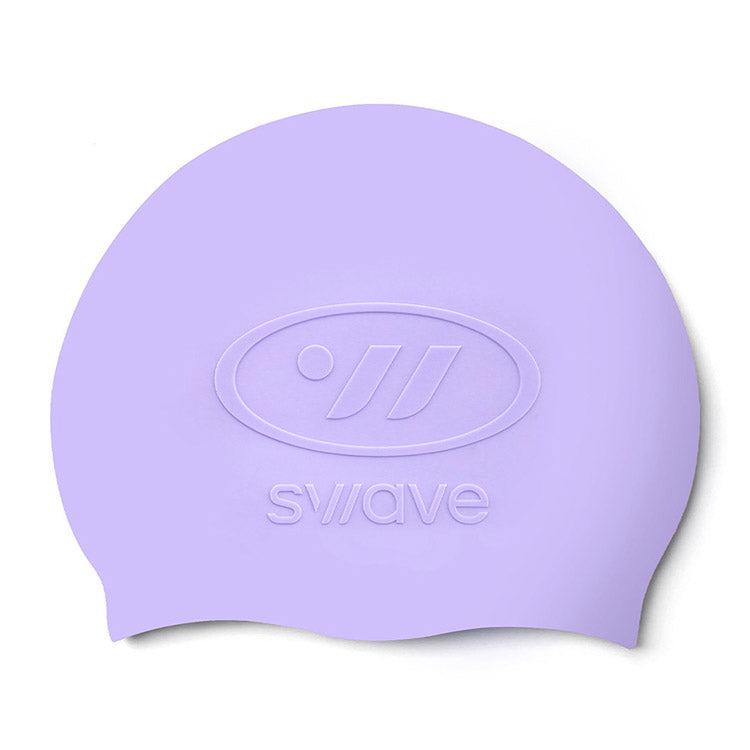 SWAVE Emboss Silicone Swim Cap Pale Lilac