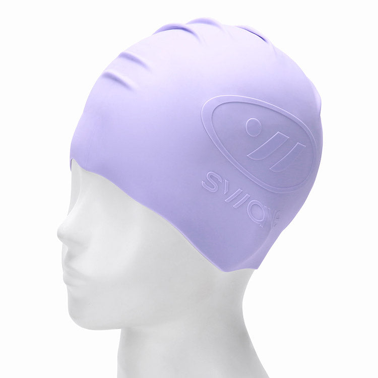 SWAVE Emboss Silicone Swim Cap Pale Lilac