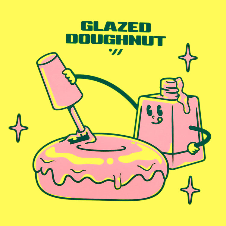 [SW-CS111] Glossy Top Coat Donut シリコン スイムキャップ イエロー