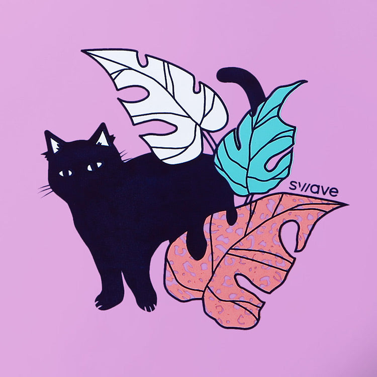 [SW-CS086] Hidden Cat シリコン スイムキャップ バイオレット