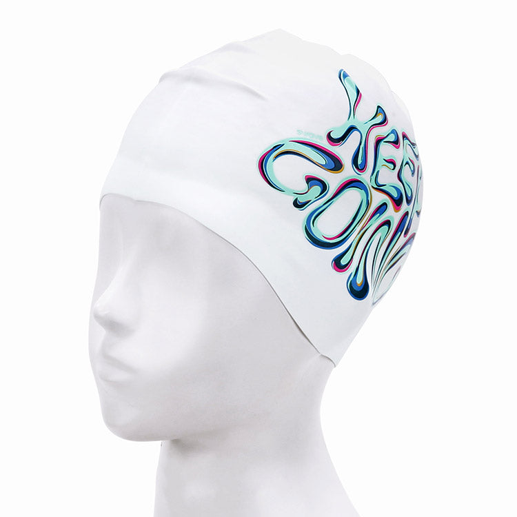 SWAVE KEEP GOING Silicone Swim Cap Green