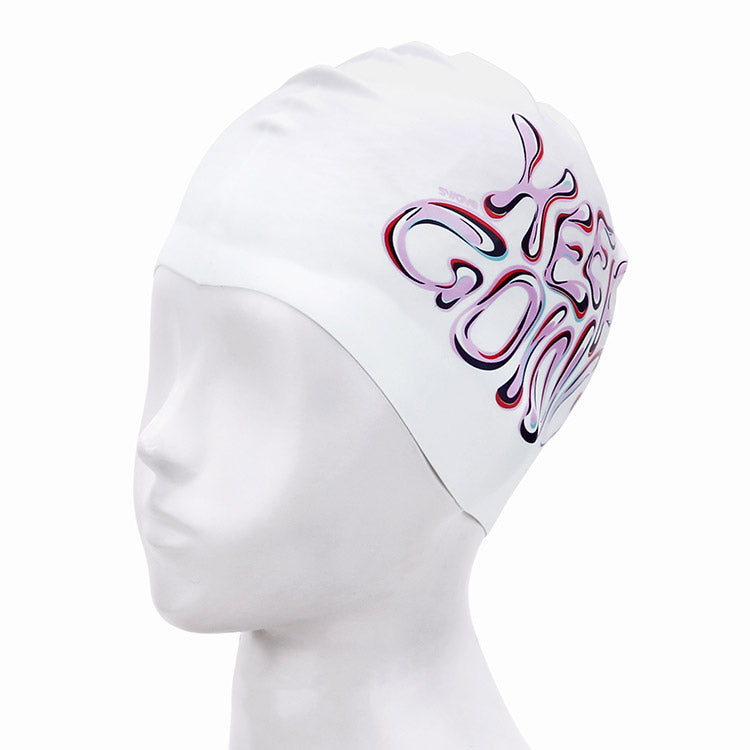 [SW-CS102] Keep Going シリコン スイムキャップ パープル