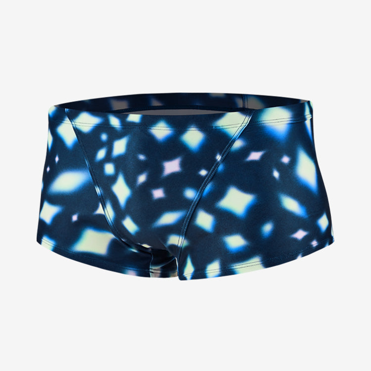 SWAVE Prism Drop Square Leg Swimsuit Dark Blue