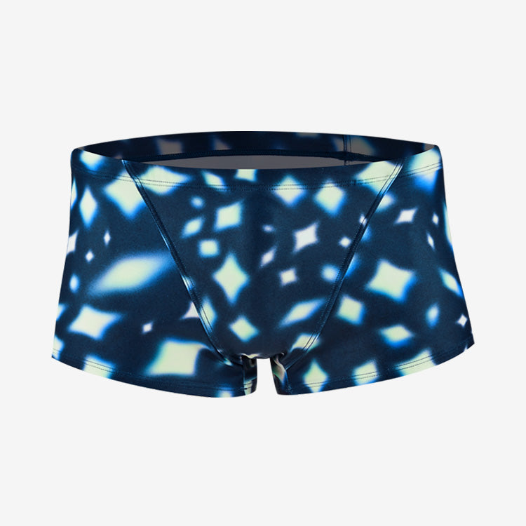 SWAVE Prism Drop Square Leg Swimsuit Dark Blue