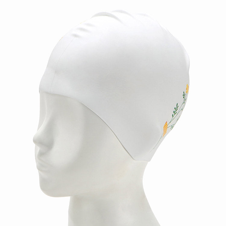 SWAVE Mini Flower Swim Cap White