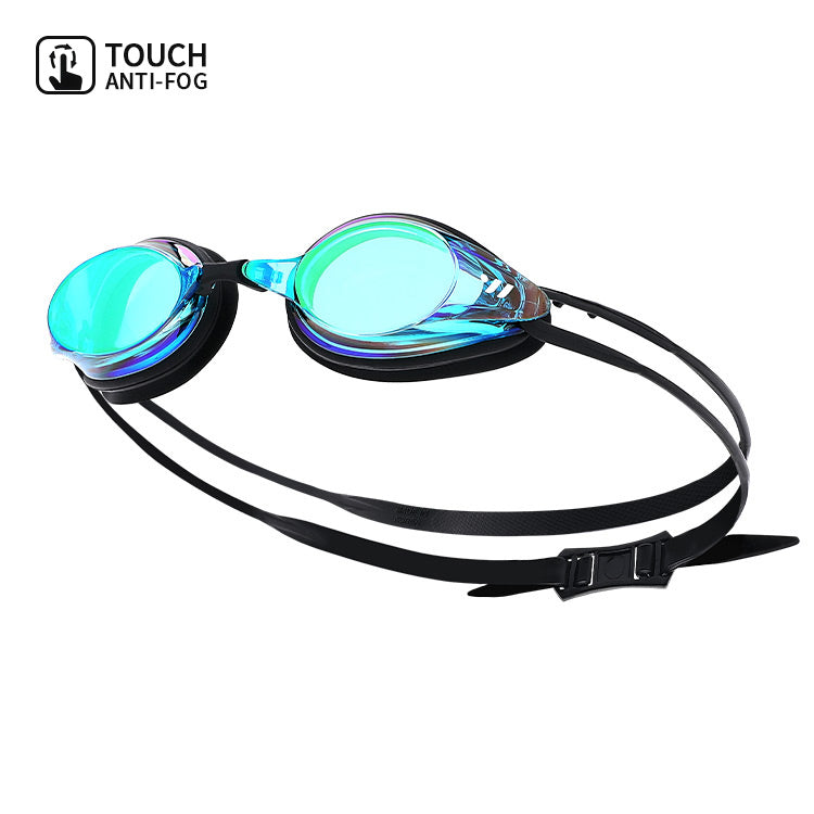 SWAVE Prism Touch Antifog Mirrored Swim Goggle Blue