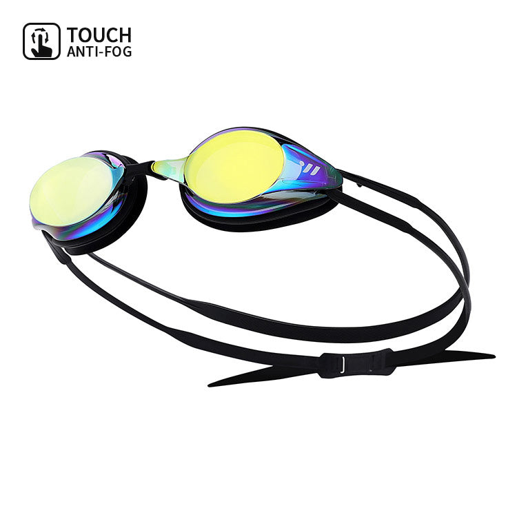 SWAVE Prism Touch Antifog Mirrored Swim Goggle Gold