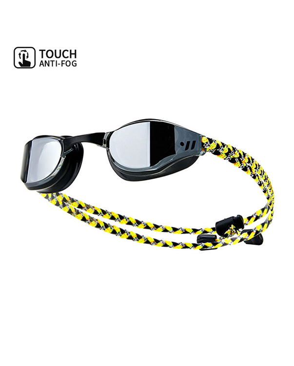 [SW-TAC001MR-BLK/YEL] Sniper Touch Anti-Fog Mirrored Swim Goggle Black Yellow