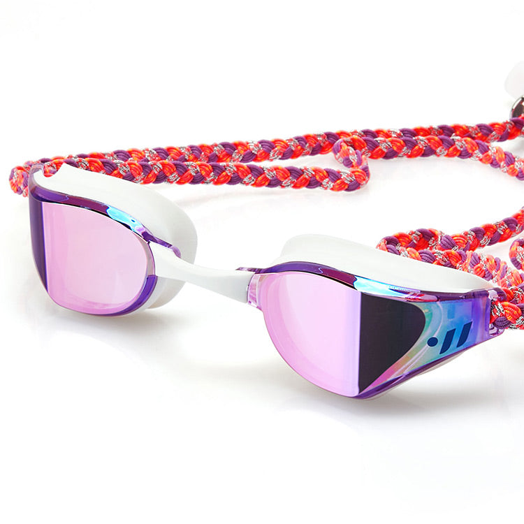 SWAVE Sniper Touch Anti-Fog Mirrored Swim Goggle Purple Pink