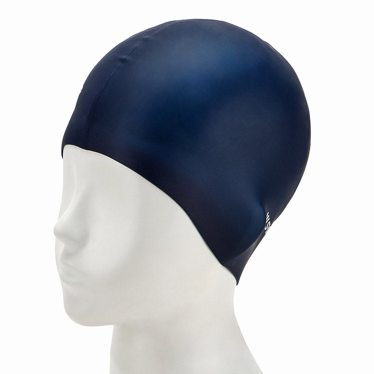 [SW-CS058-NVP] Solid Silicone Swim Cap Navy