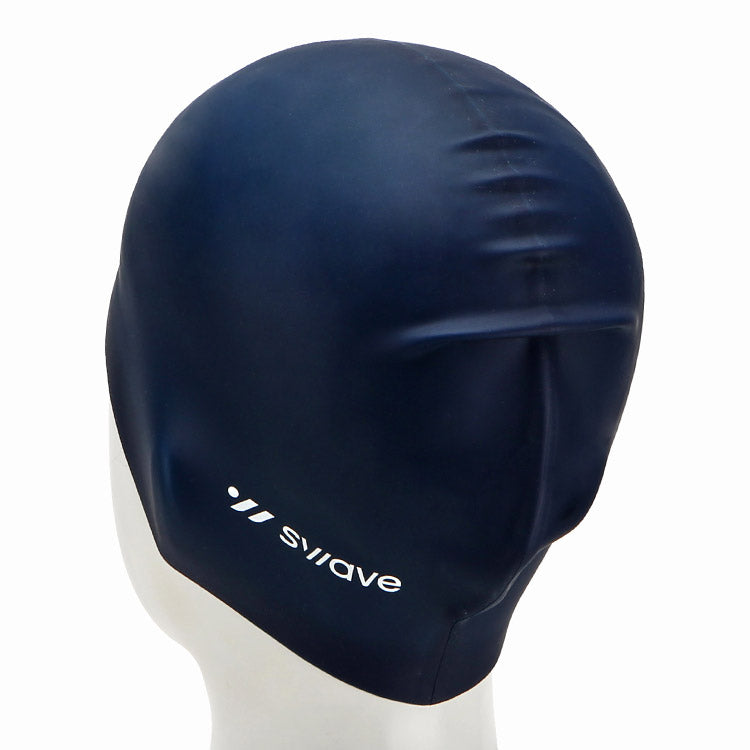 [SW-CS058-NVP] Solid Silicone Swim Cap Navy