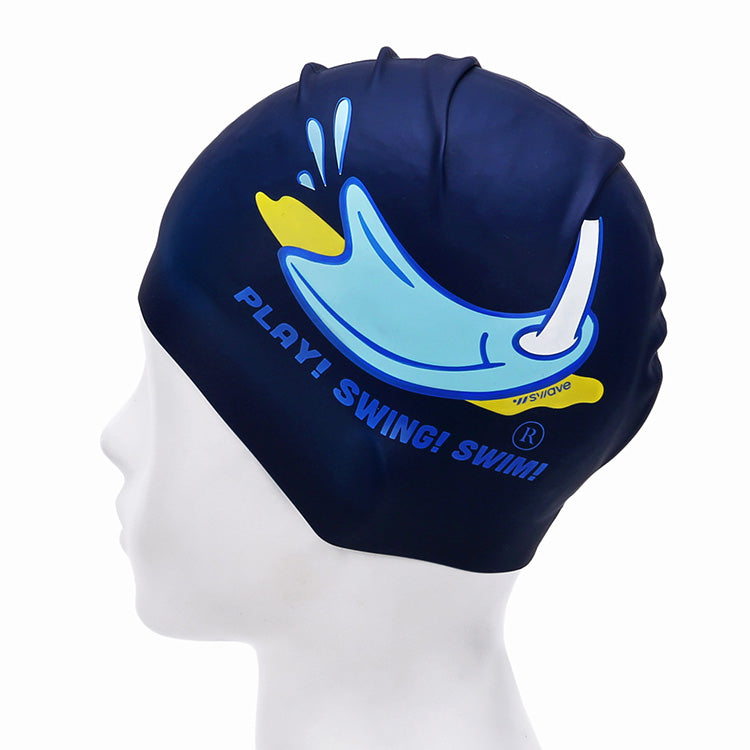 [SW-CS119] Speed Duck シリコン スイムキャップ ネイビー